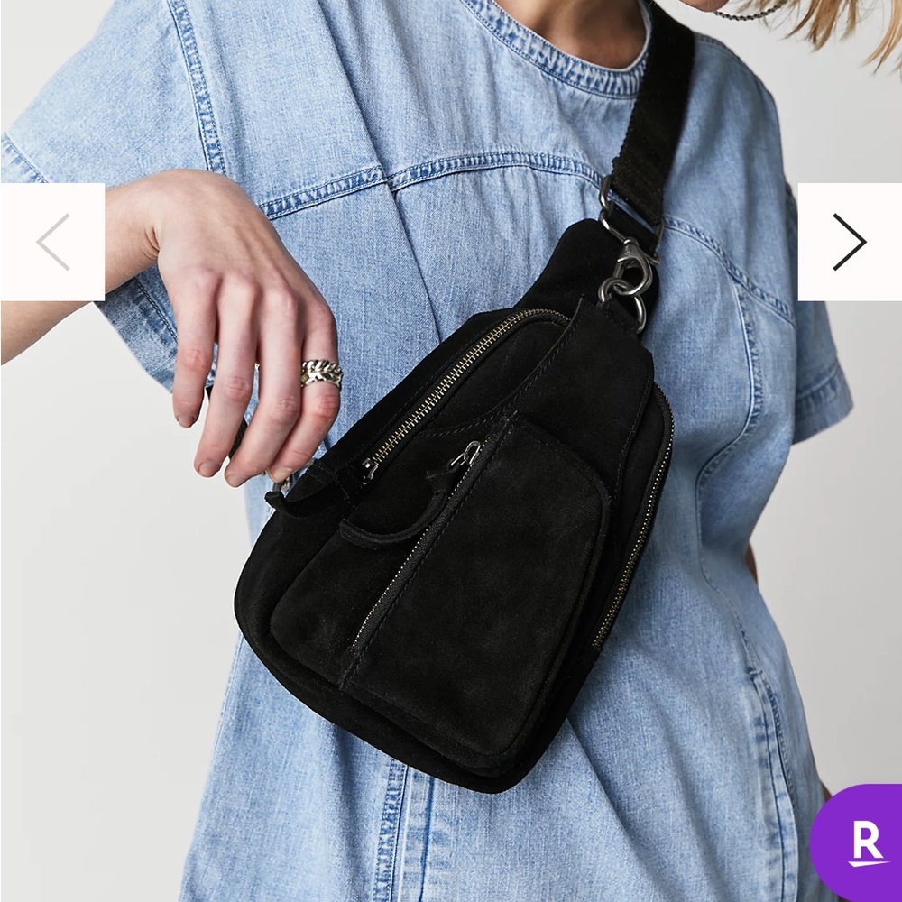 NWT Free People Hudson Sling Black
